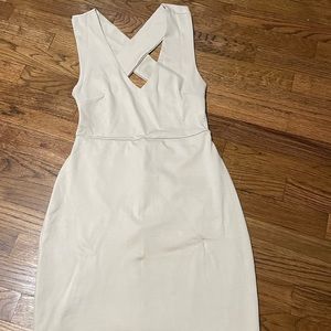 Nude bodycon dress